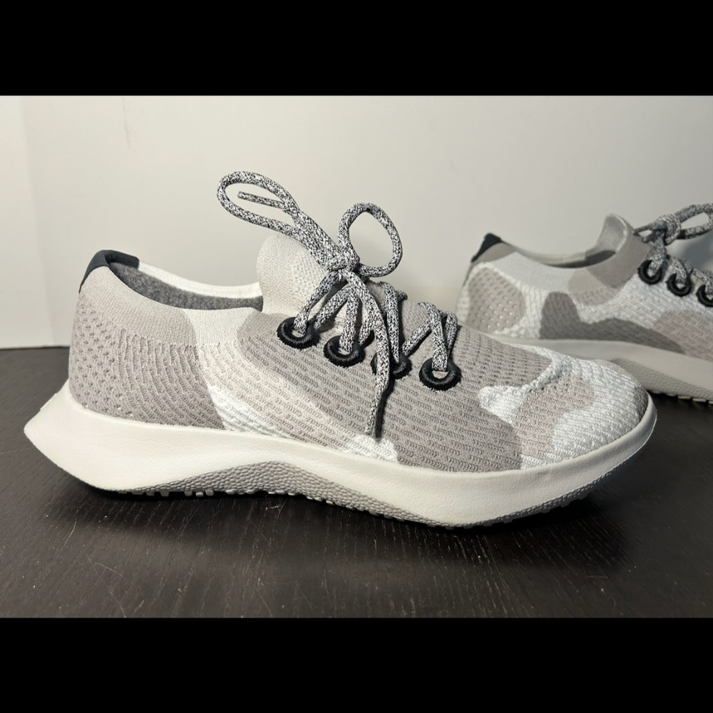 Allbirds Tree Dasher 2 Running Shoes Sneakers Grey/Cream Camo Womans Size 11